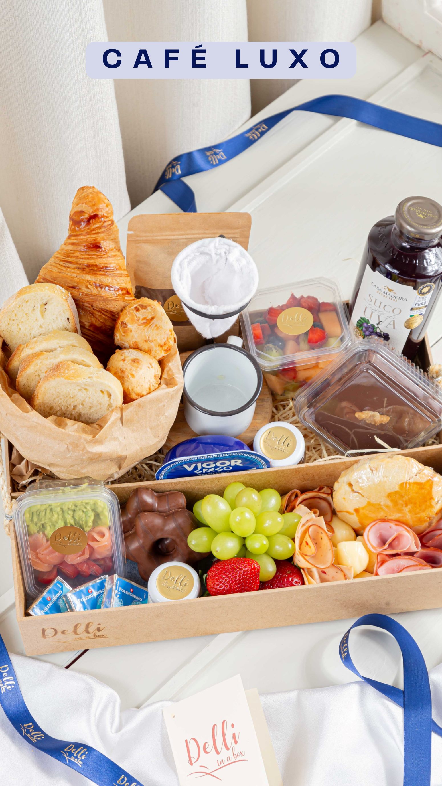 Caixa de café da manhã Delli in a box