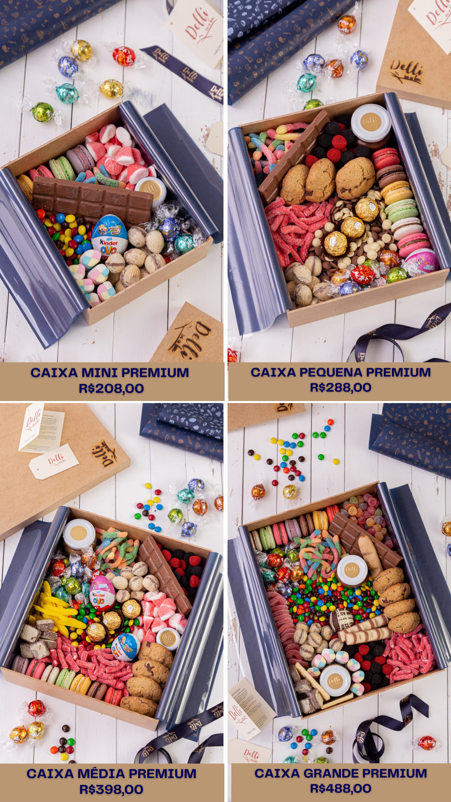 Caixas de guloseimas Delli in a box